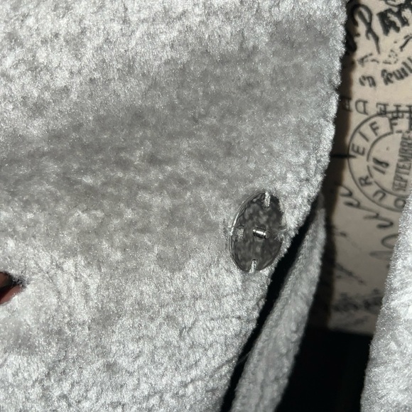 Calvin Klein Faux Shearling Coat, Gray, Size: XS, *NWT* - Picture 3 of 11